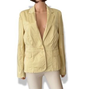Talbots quality yellow cotton blazer